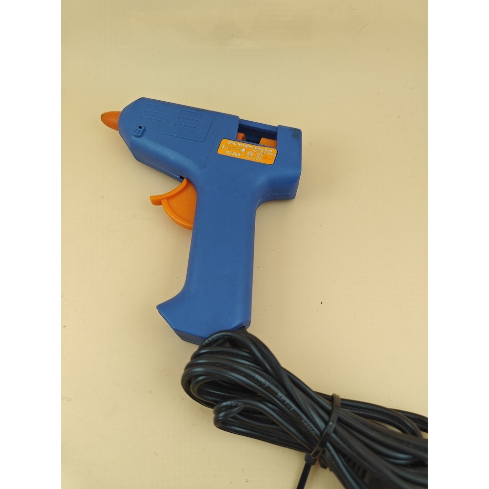 Arrow MT300 Mini Glue Gun Compact Craft Tool Blue Orange Tip Used